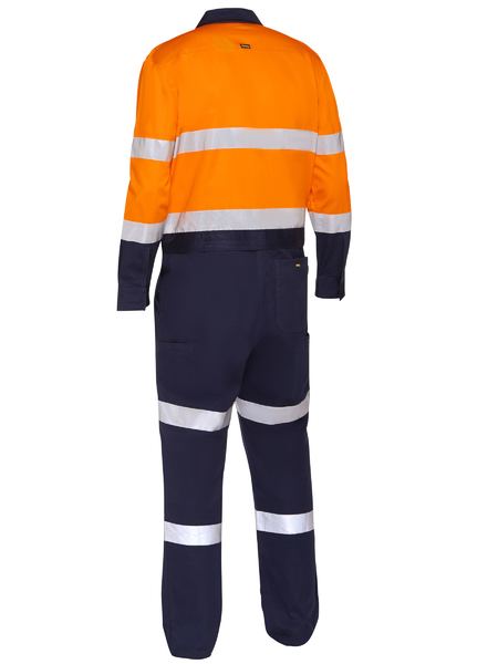 BISLEY TAPED HI VIS COVERALL W/WAIST ZIP OPENING