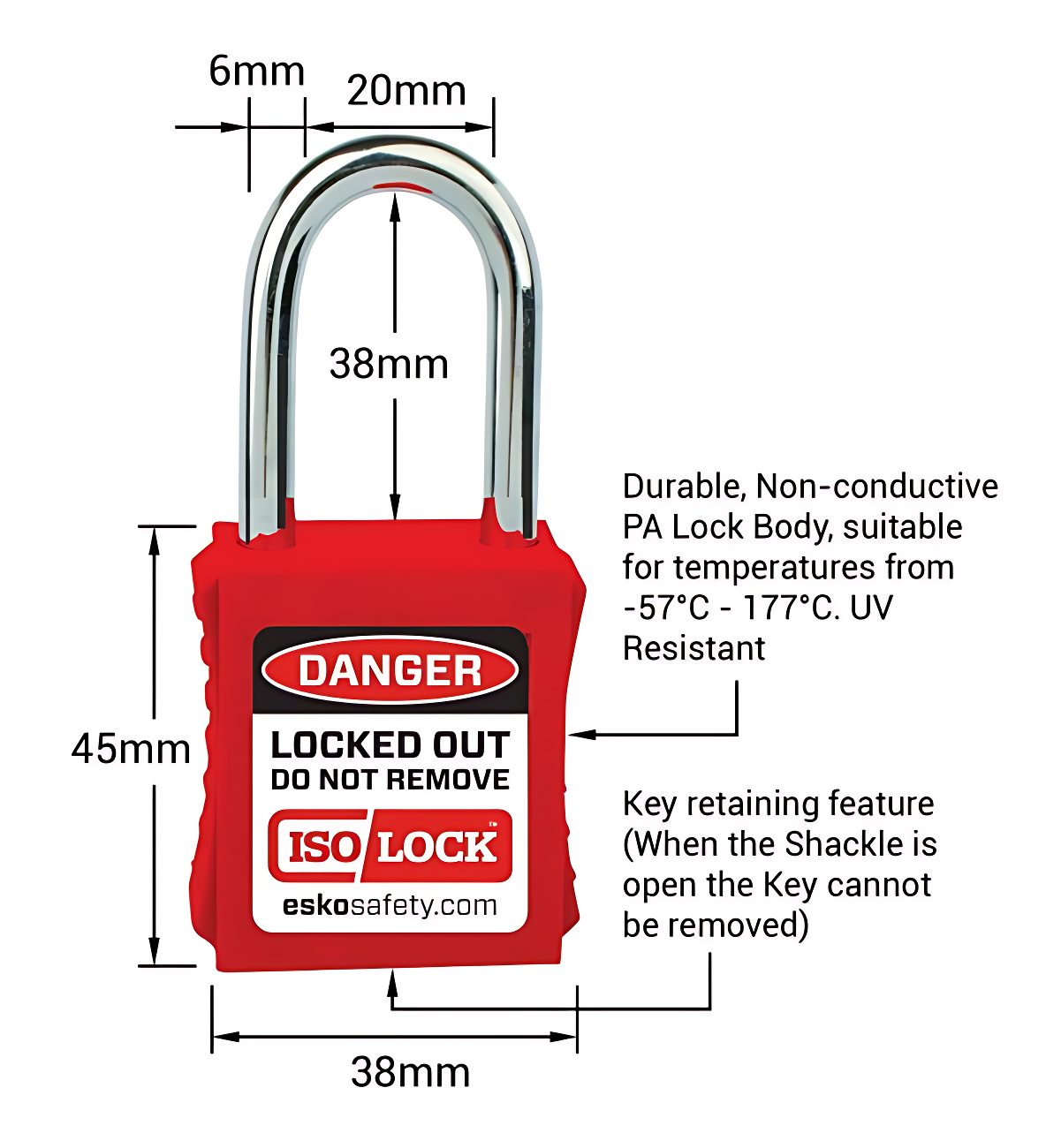 IN2SAFE LOCKOUT PADLOCK (VLP700)