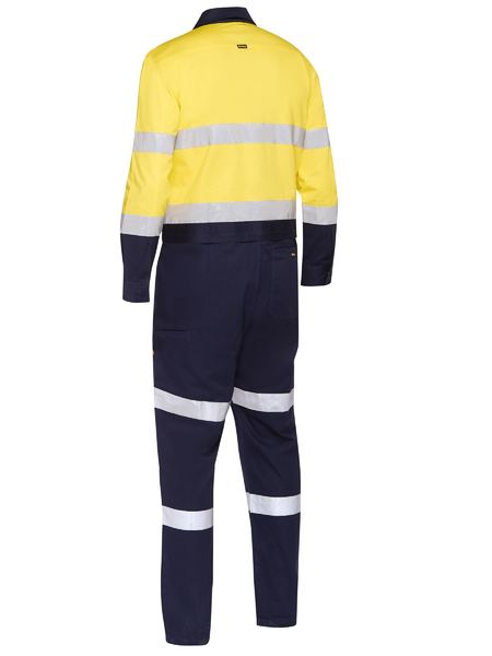BISLEY TAPED HI VIS COVERALL W/WAIST ZIP OPENING