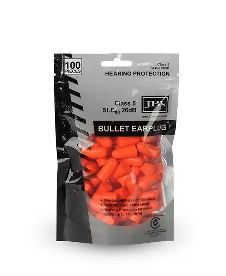 JB's BULLET SHAPED EARPLUG