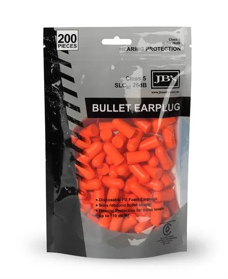 JB's BULLET SHAPED EARPLUG