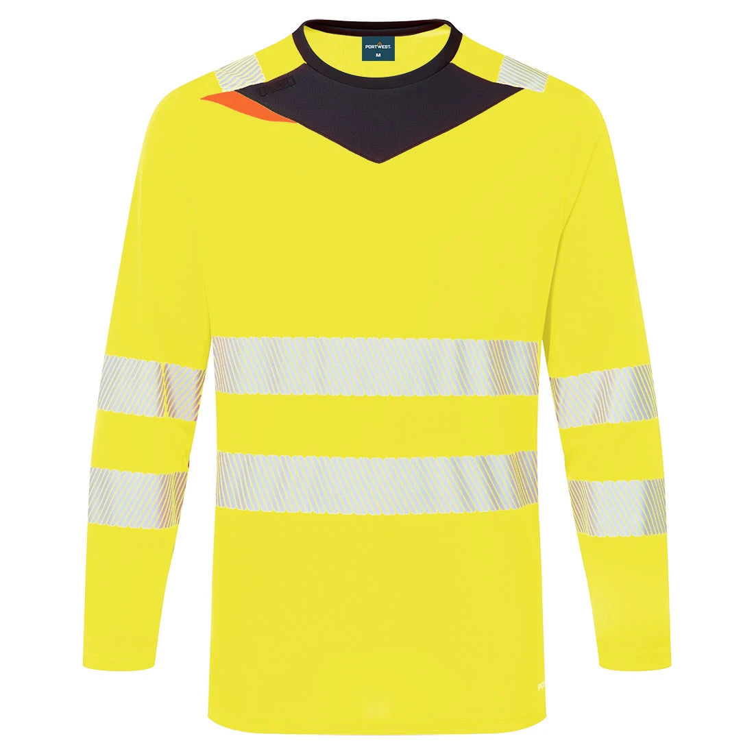 DX4 HI-VIS ZIP POLO SHIRT LONG SLEEVE