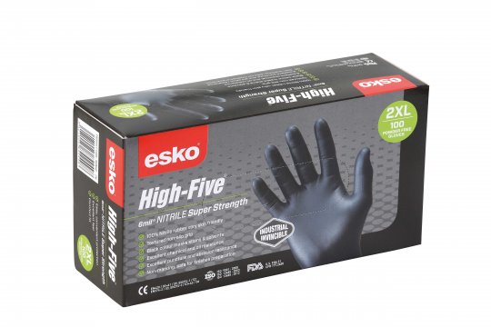 HIGH FIVE NITRILE SUPER STRENGTH GLOVES (100 PACK)