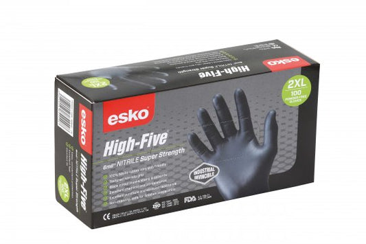 HIGH FIVE NITRILE SUPER STRENGTH GLOVES (100 PACK)