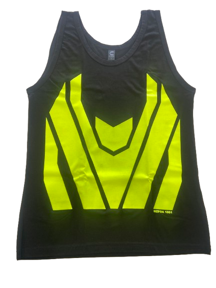 TOP WORKWEAR WORKBRITE SINGLET – YELLOW CHEVRON