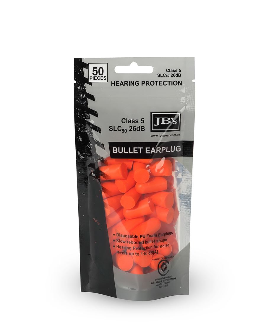 JB's BULLET SHAPED EARPLUG