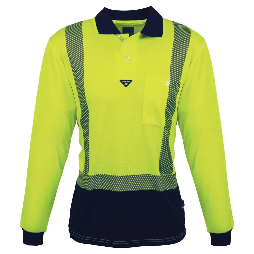 HI-VIS DAY/NIGHT PRIME LONG SLEEVE POLO SHIRT