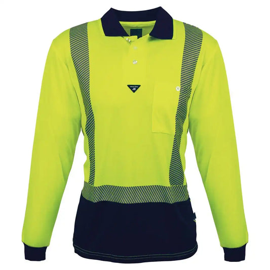 HI-VIS DAY/NIGHT PRIME LONG SLEEVE POLO SHIRT