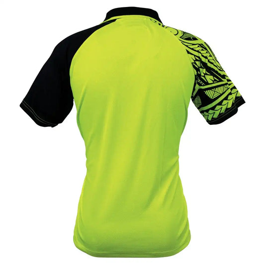 HI-VIS TRIBE YELLOW/BLACK POLO SHIRT