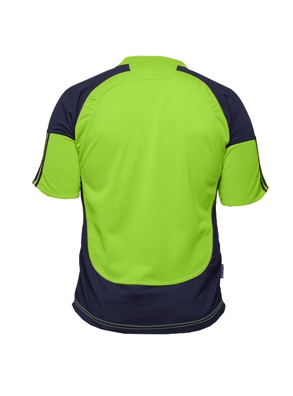 HI-VIS FITTED RUGGER SHIRT