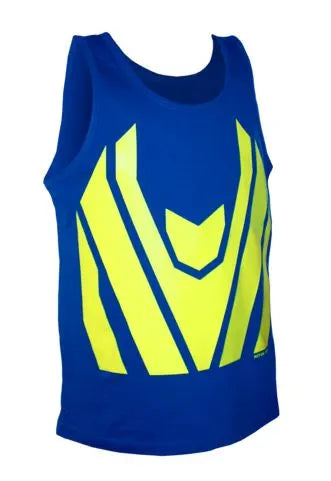 WORKBRITE SINGLET – YELLOW CHEVRON