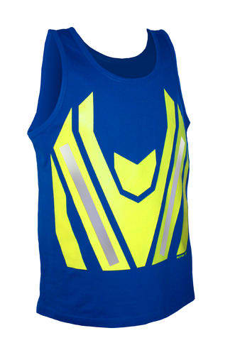 WORKBRITE SINGLET – YELLOW CHEVRON
