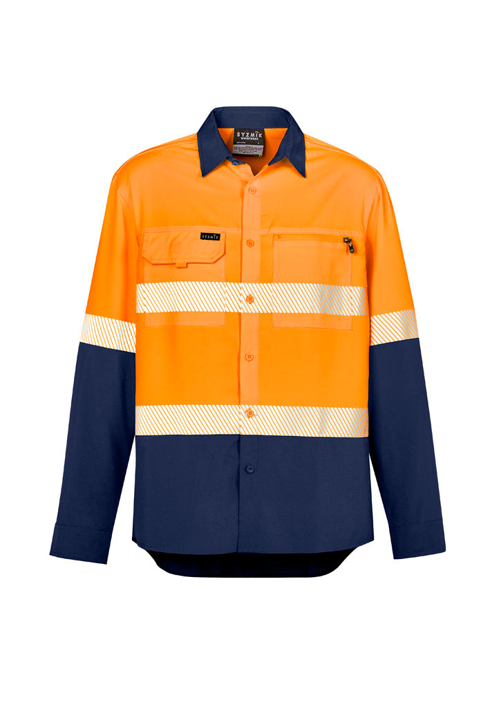 MENS HI-VIS OUTDOOR SEGMENTED LS SHIRT - ZW470