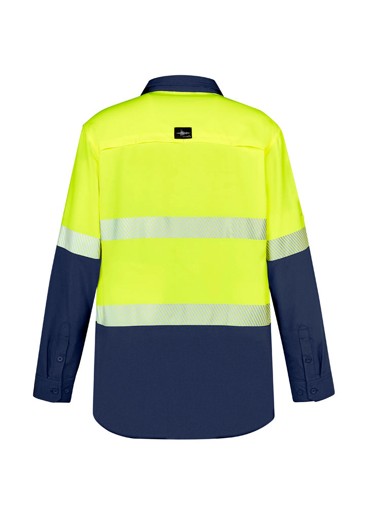 MENS HI-VIS OUTDOOR SEGMENTED LS SHIRT - ZW470