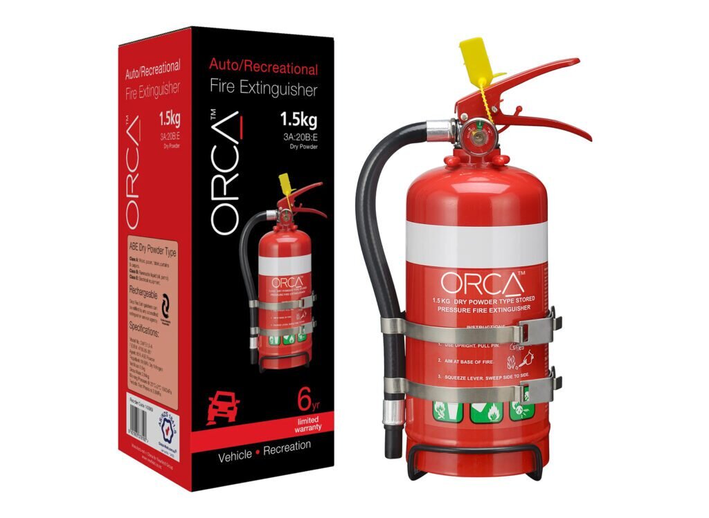 ESKO ORCA 1.5KG DRY POWDER FIRE EXTINGUISHER