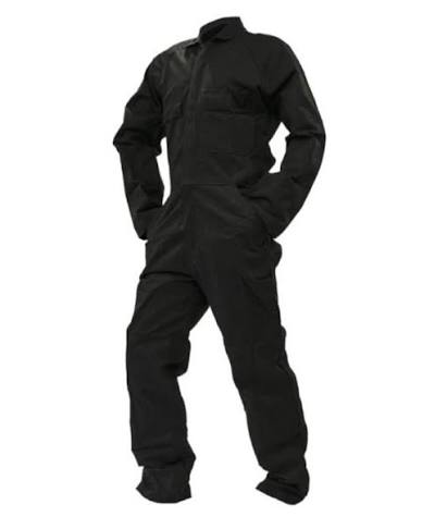 SAFE-T-TECH OVERALL- BLACK - 1 ONLY