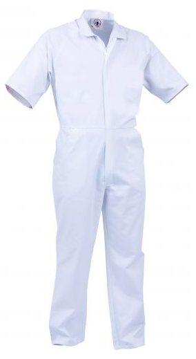 TURU OVERALLS SHORT SLEEVE - WHITE - 1 ONLY